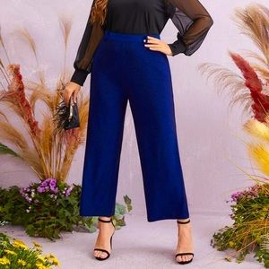 SHEIN Glitter Straight Leg Pants